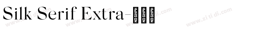 Silk Serif Extra字体转换